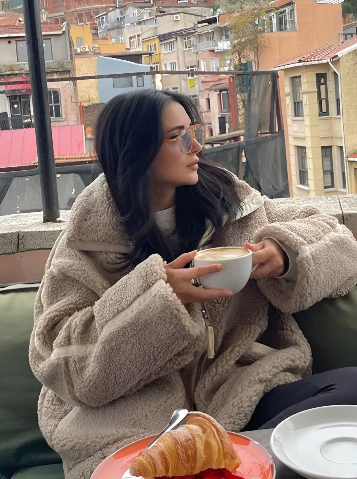 Płaszcz Teddy Oversize